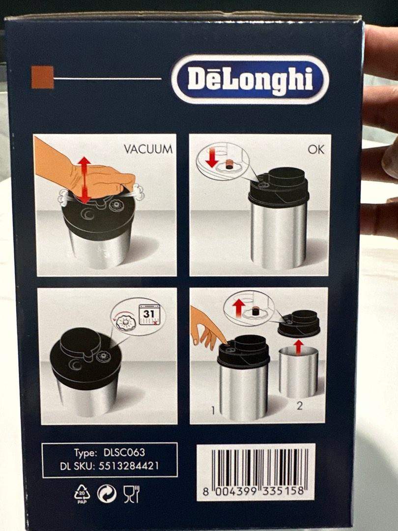 DeLonghi Vacuum Coffee Canister, Furniture & Home Living, Kitchenware & Tableware, Coffee & Tea