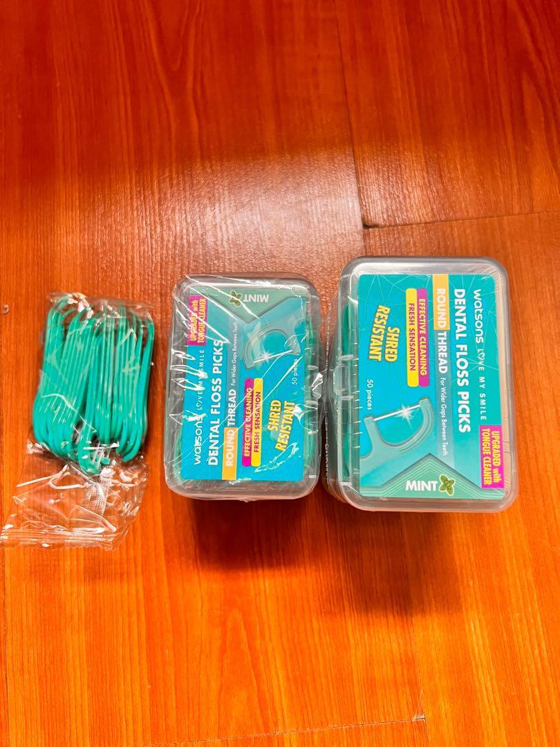 Watson Dental Floss Picks, round thread, Beauty & Personal Care, Oral