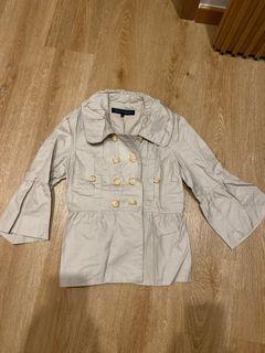 Double buttoned beige jacket