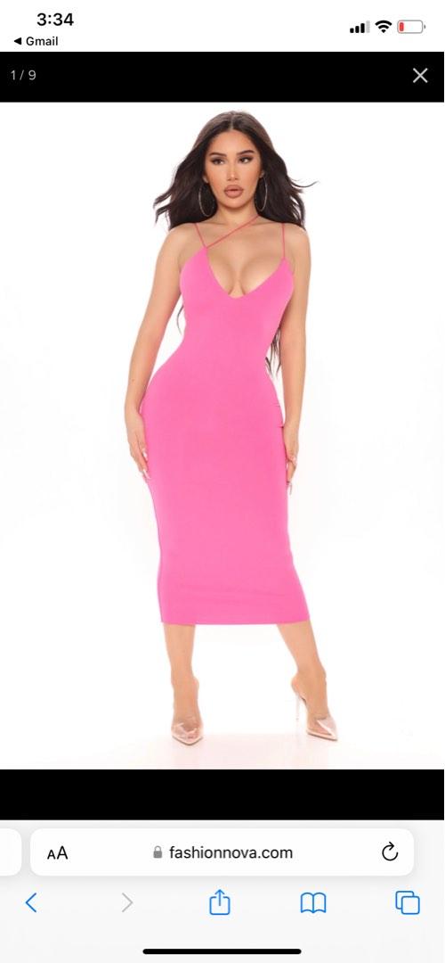 Fashion nova fuschia dress sales
