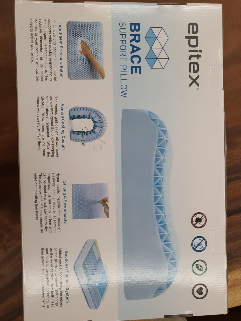 Epitex brace support pillow, Furniture & Home Living, Bedding & Towels on Carousell