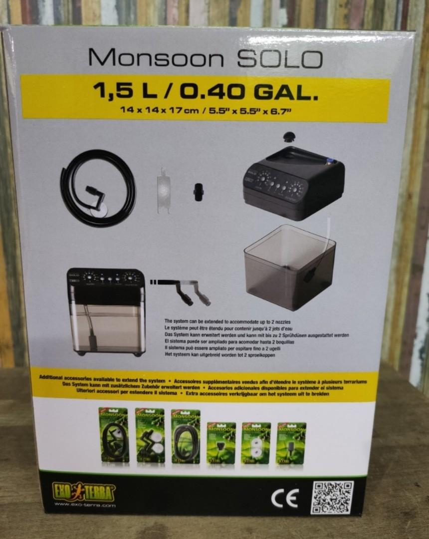 Exo Terra Monsoon Solo Misting System for Terrarium Tank, Pet Supplies