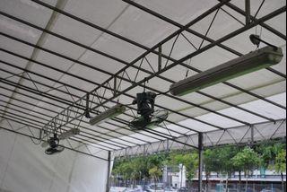 Fans for tentage/events