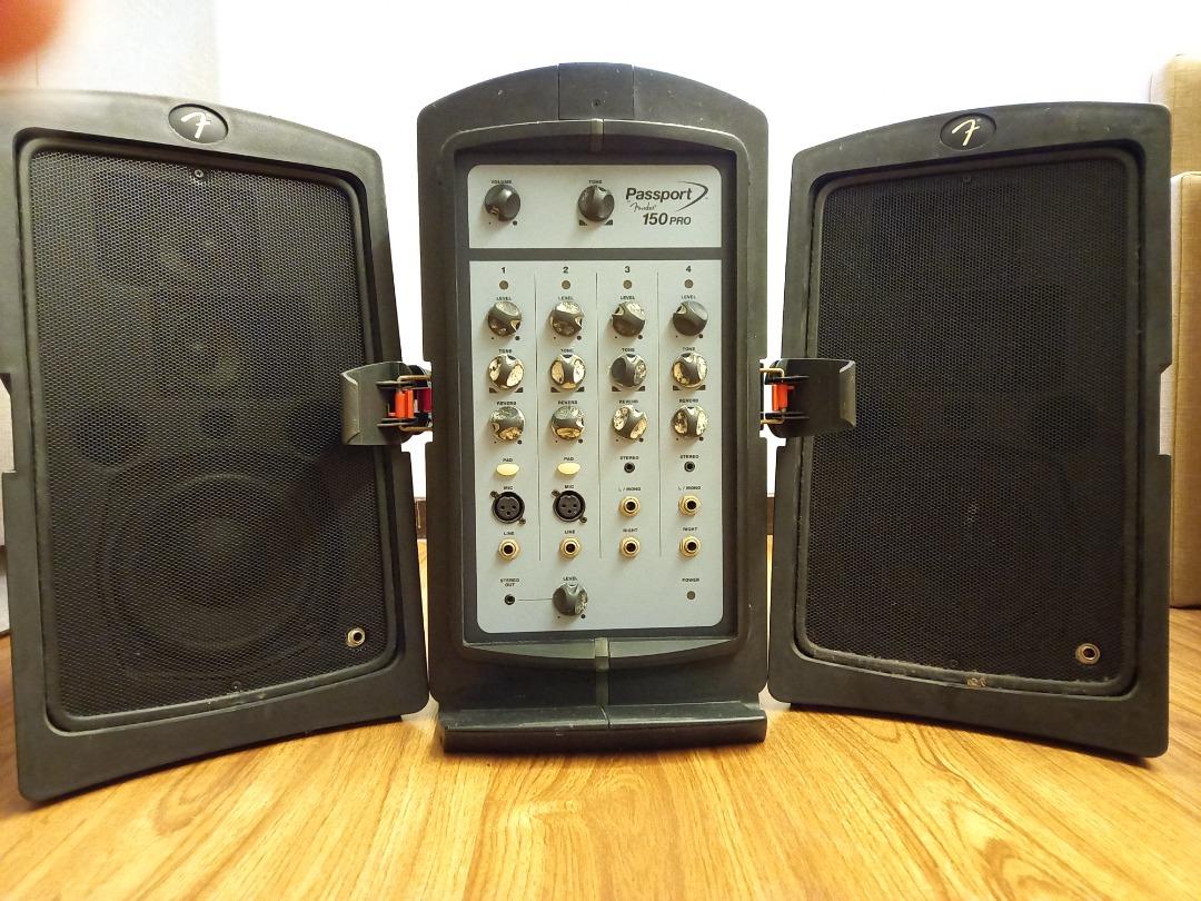 Fender Passport 150 PRO Portable PA system with Mixer Speakers