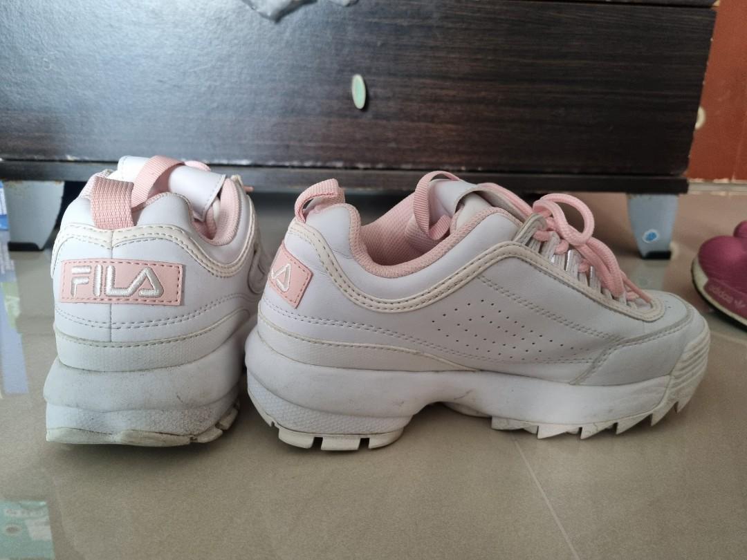 Fila Disruptor 2 white pink Women s Fashion Footwear Sneakers