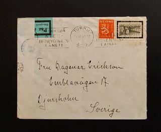 Finland 1941 World War II Open For Examination Censor Cover G313a