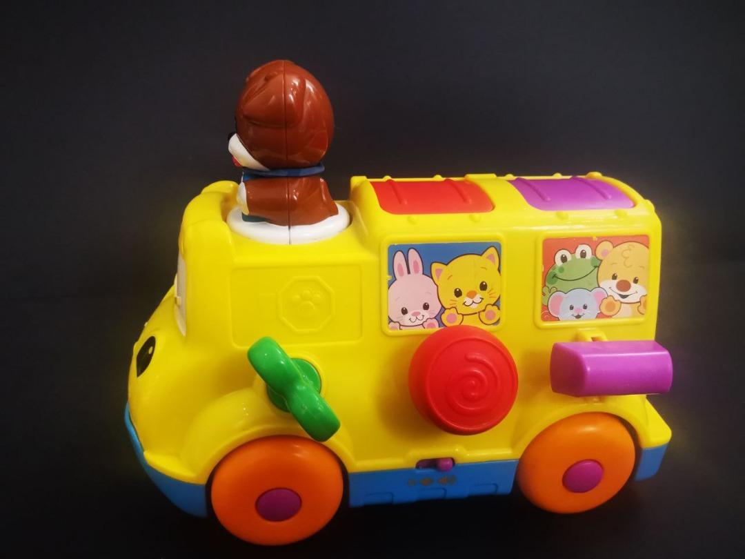 Fisher price musical pop up bus discount