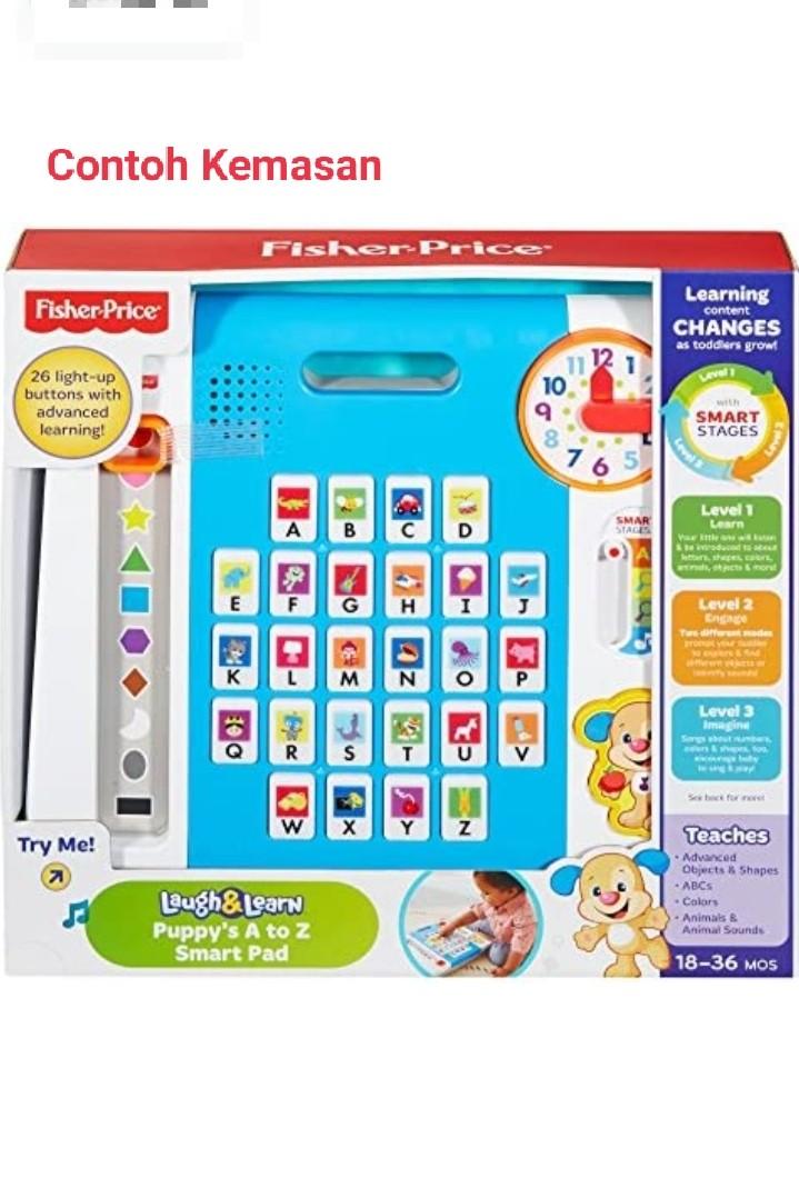 Fisher price laugh and learn puppy's a to z smart pad hot sale