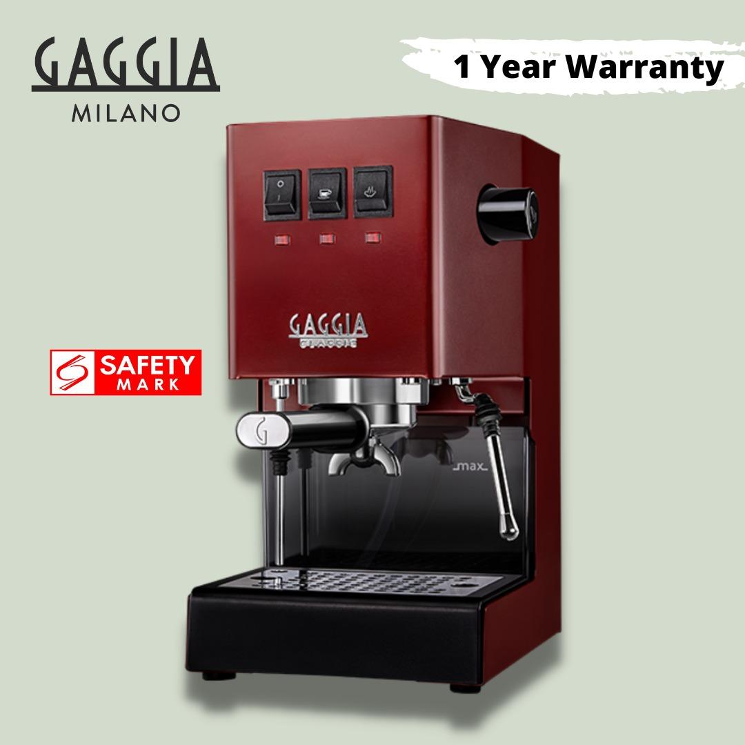 Gaggia Classic Pro Coffee Machine (Cherry Red) Semi-Automatic Espresso ...