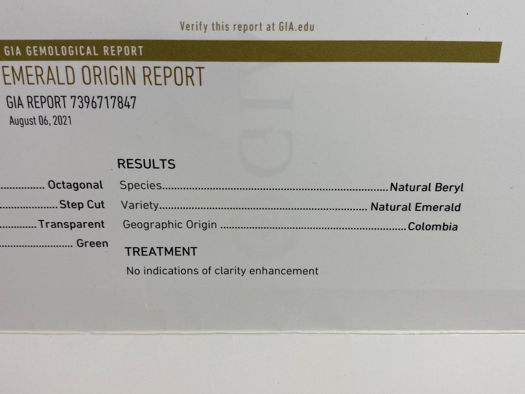 Gia emerald online certificate