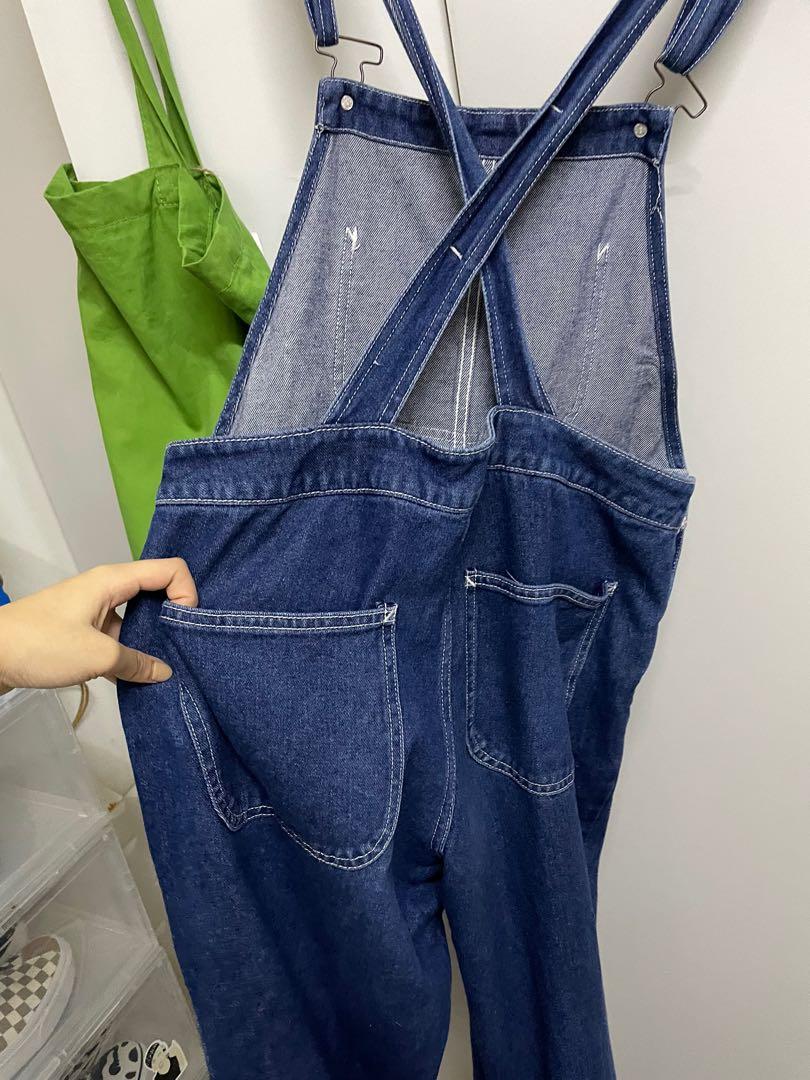 Gu uniqlo denim overall, Women's Fashion, Coats, Jackets and Outerwear