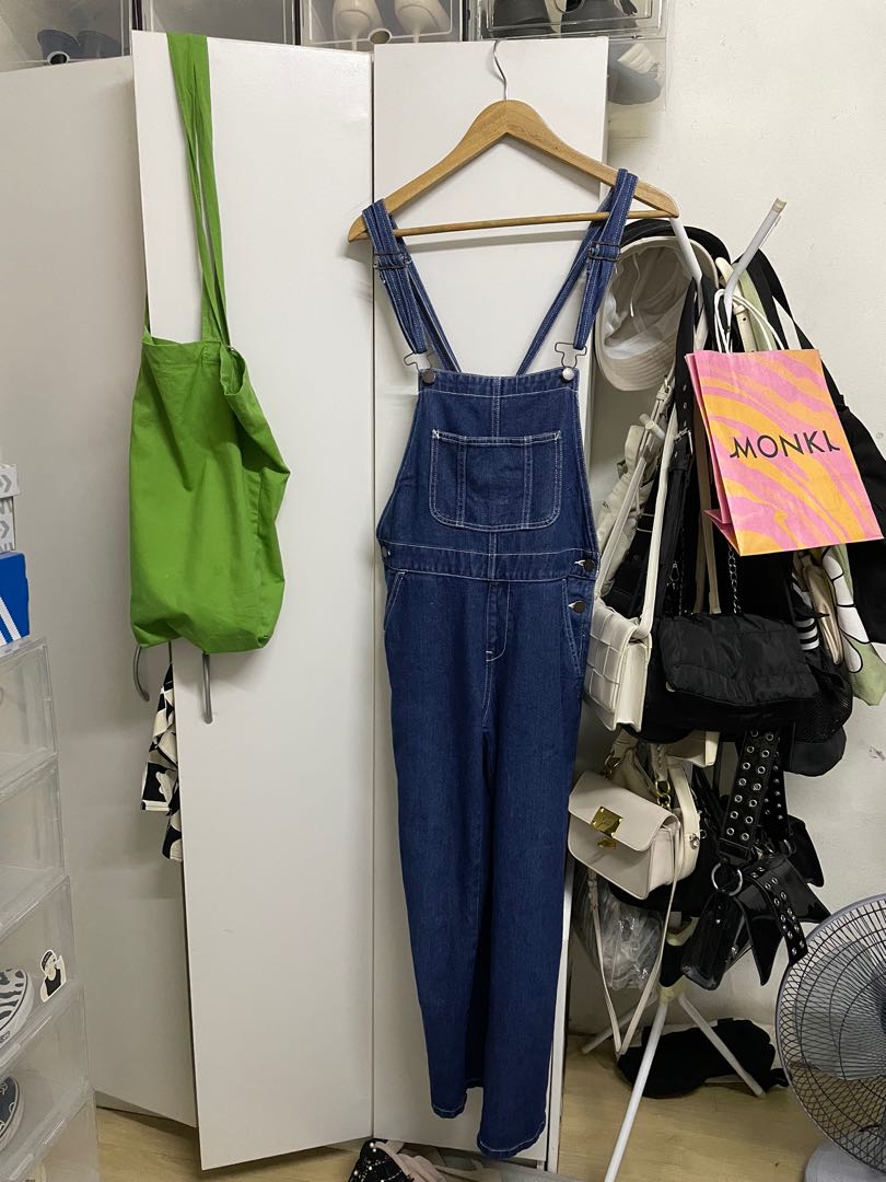 Gu uniqlo denim overall, Women's Fashion, Coats, Jackets and Outerwear