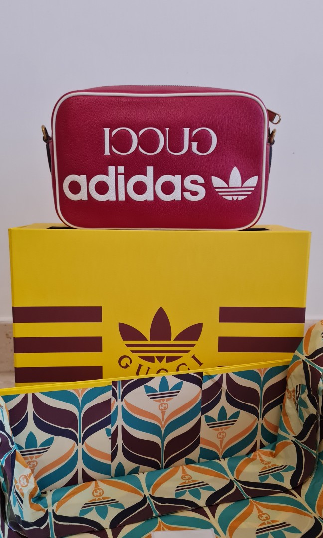 Gucci Adidas Red Messenger Bag Luxury Bags Wallets on Carousell