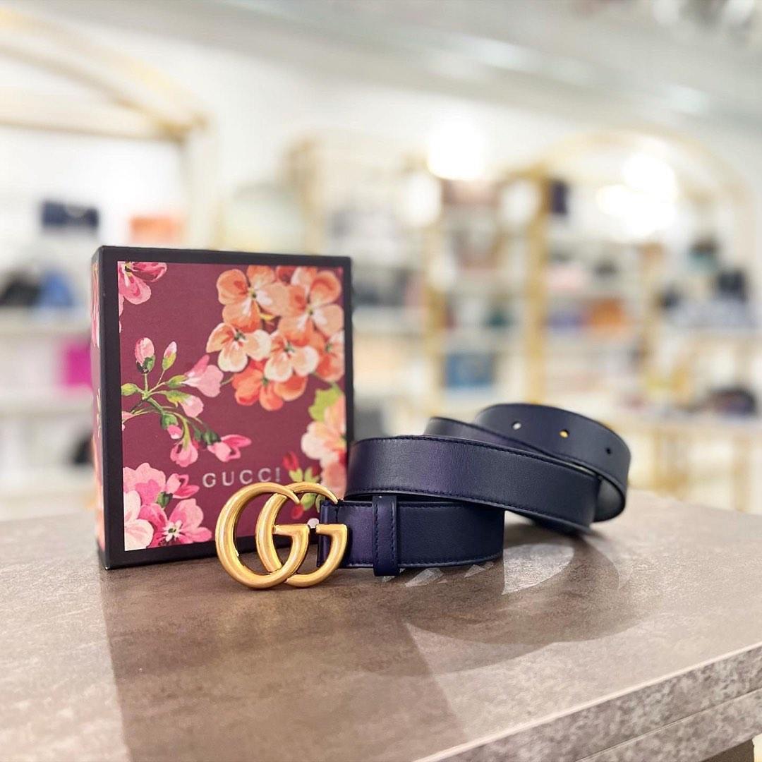 Gucci Black Marmont Belt 95cm Luxury Accessories on Carousell