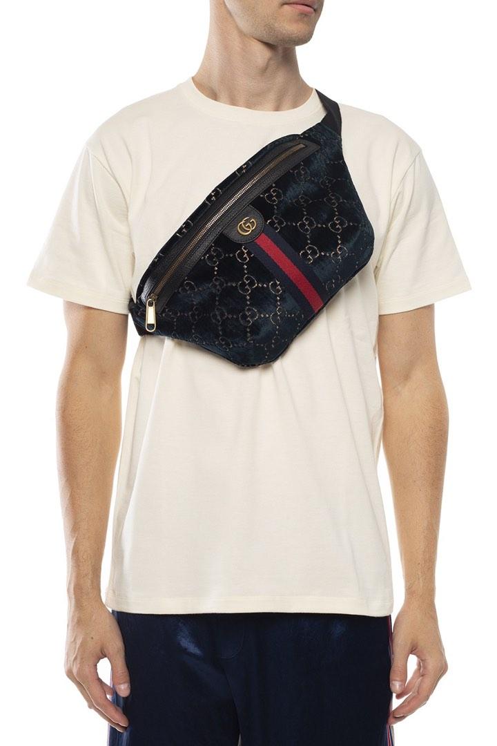 Gucci velvet top waist bag