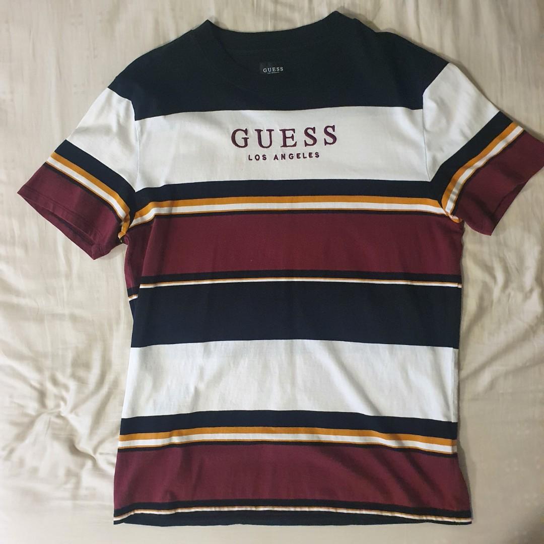 Guess Striped Tee Pacsun Exclusive Men s Fashion Tops Sets