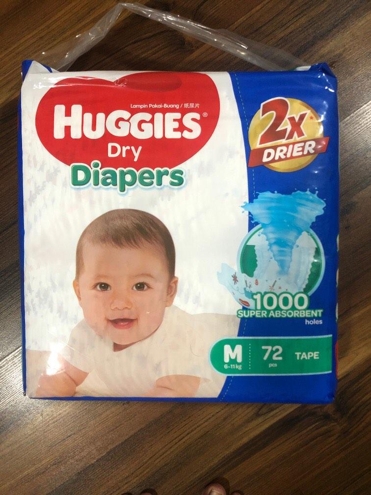 HUGGIES DIAPERS, Babies & Kids, Bathing & Changing, Diapers & Baby Wipes on Carousell