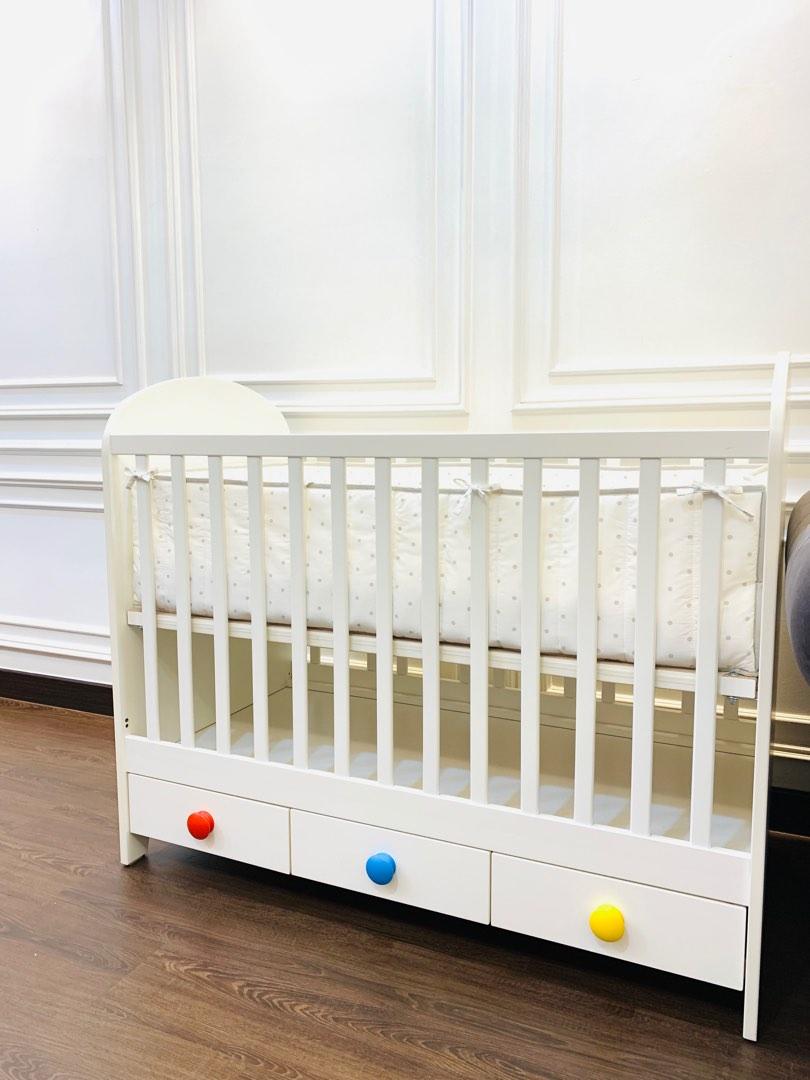 IKEA BABY COT Gonatt baby bed white, Babies & Kids, Baby Nursery