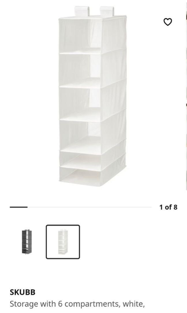 IKEA hanging storage with compartments, Furniture & Home Living, Home