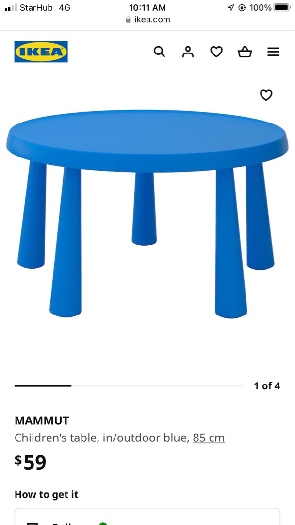 Ikea kids table, Babies & Kids, Baby Nursery & Kids Furniture, Kids