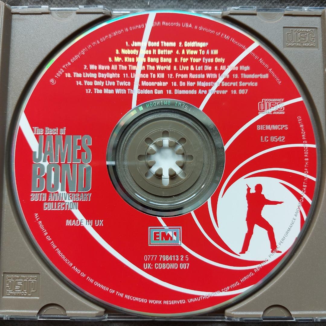 占士邦．james Bond 007．tHe Best 30th anniversary 電影主題歌 精選 CD (92年 made in ...