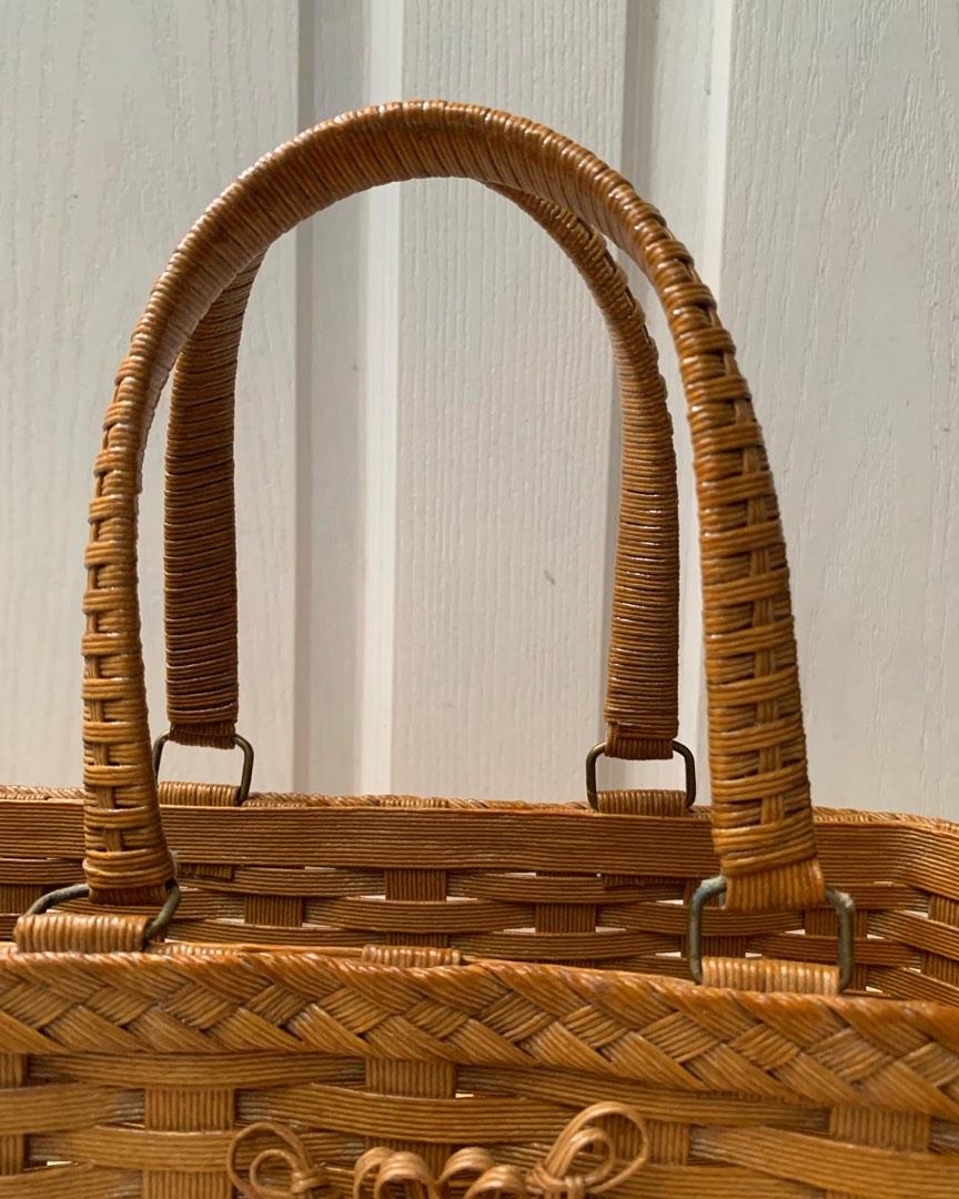 Japan Rattan Basket/ Rattan bag, Women's Fashion, Bags & Wallets, Beach