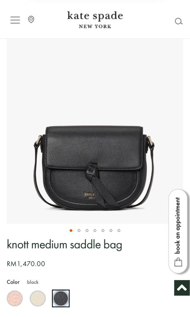 Knott Medium Saddle Bag - Black 