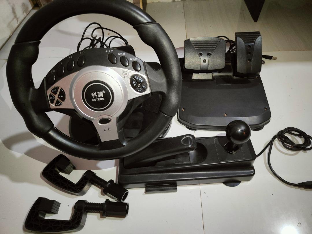Keteng 900 degree steering wheel, Video Gaming, Gaming Accessories, Controllers on Carousell