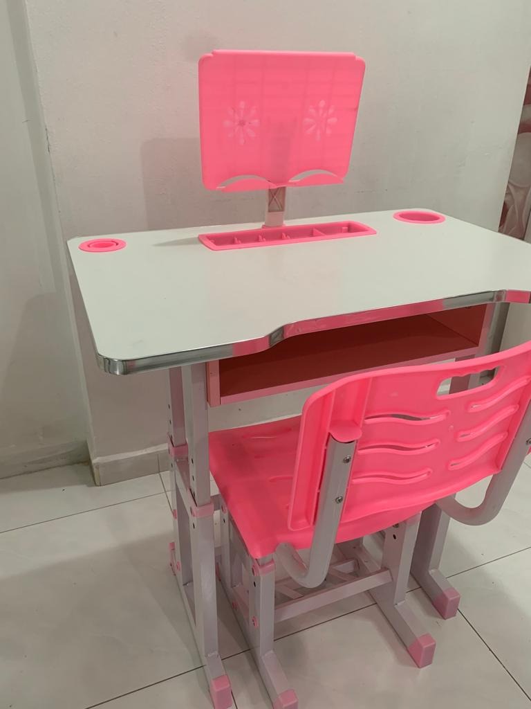 Kids Study Table Chair height adjustable, Furniture & Home Living