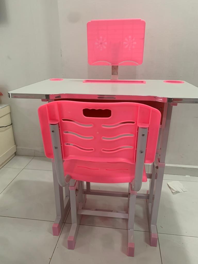 Kids Study Table Chair height adjustable, Furniture & Home Living