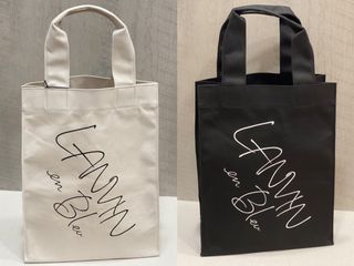 Lanvin en Bleu 厚帆布Tote Bag 黑/白兩色 日本製62977656798979117