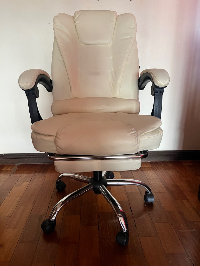 Leather Office Chair Boss Computer Chair, Furniture & Home Living ...