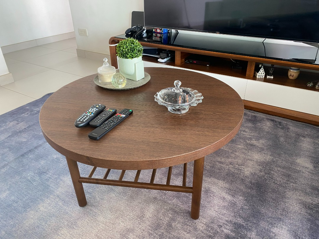 LISTERBY Coffee Table circular (Wood) 90cm diameter and 45cm height
