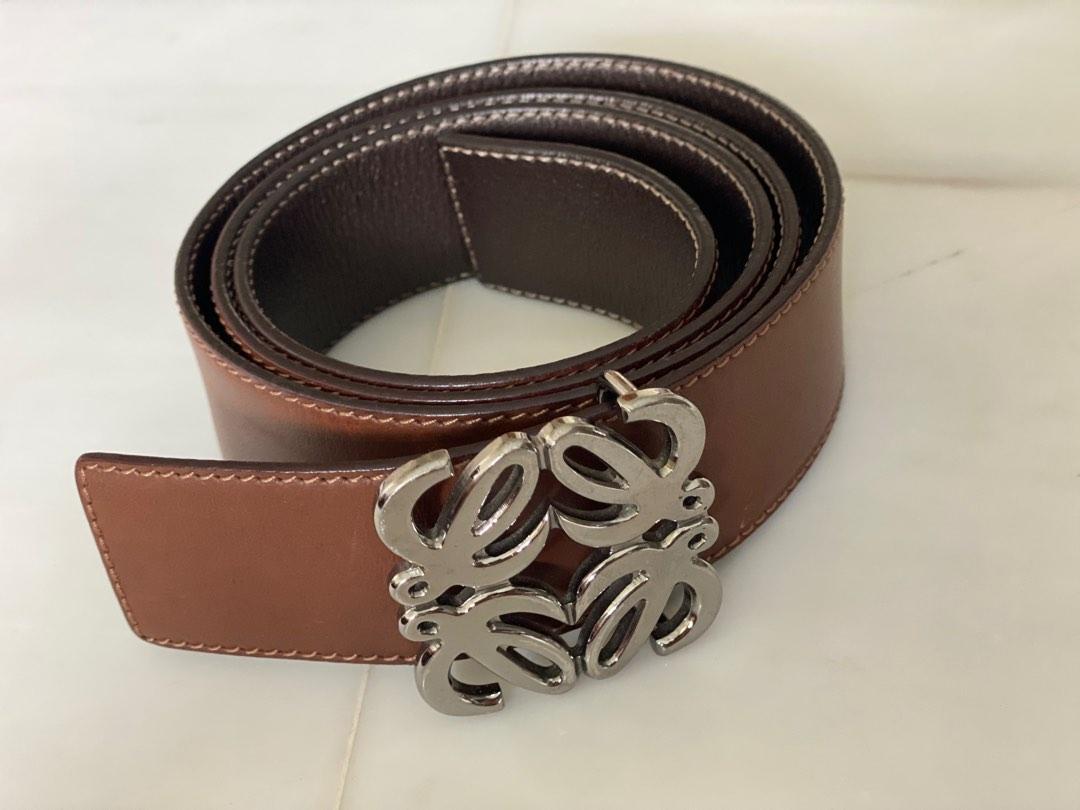 BOSS - Reversible Italian-leather belt with branded keeper