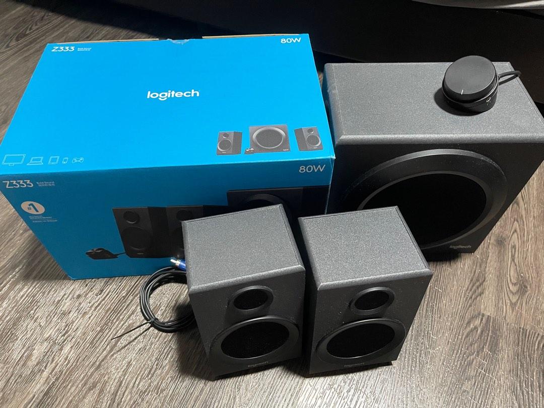Logitech Z333 2.1 Speakers with its original box, Audio, Soundbars ...
