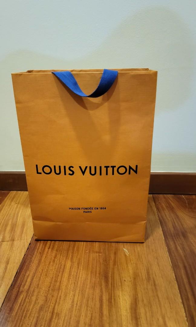 Louis Vuitton paper bag medium, Luxury, Bags & Wallets on Carousell