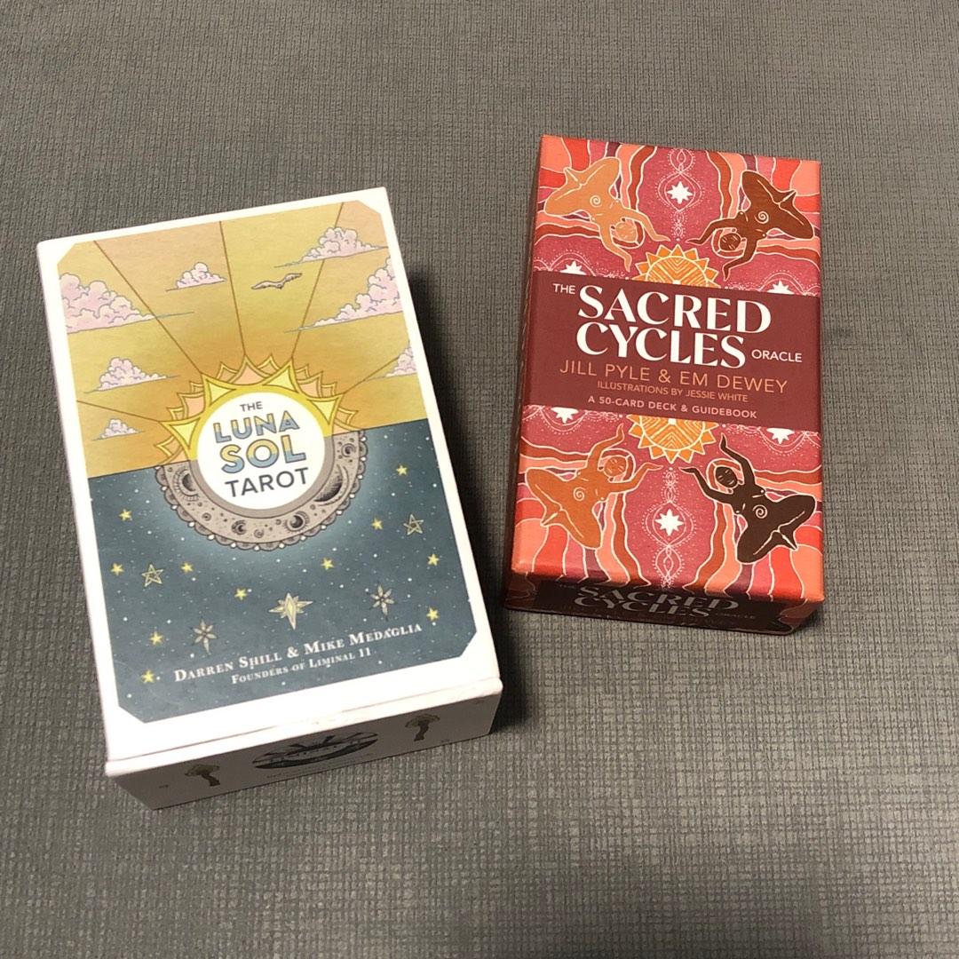 Luna Sol Tarot, Sacred Cycles Oracle (Category: Storybooks) located in Manila. Submitted by tkwcha (Listing ID 1188139718, Image 1). Description: Sacred Cycles Oracle 1200 Luna Sol Tarot 1400 > accepts Gcash and Bank Transfers > shipping or meet-ups .