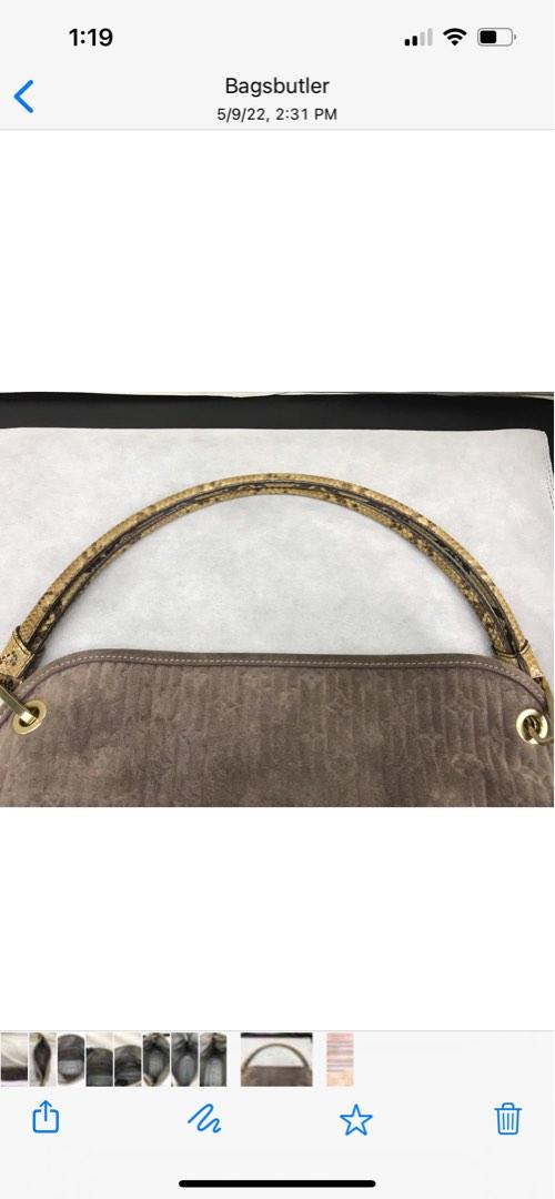 Louis Vuitton Limited Edition Whisper Bag Monogram Suede and