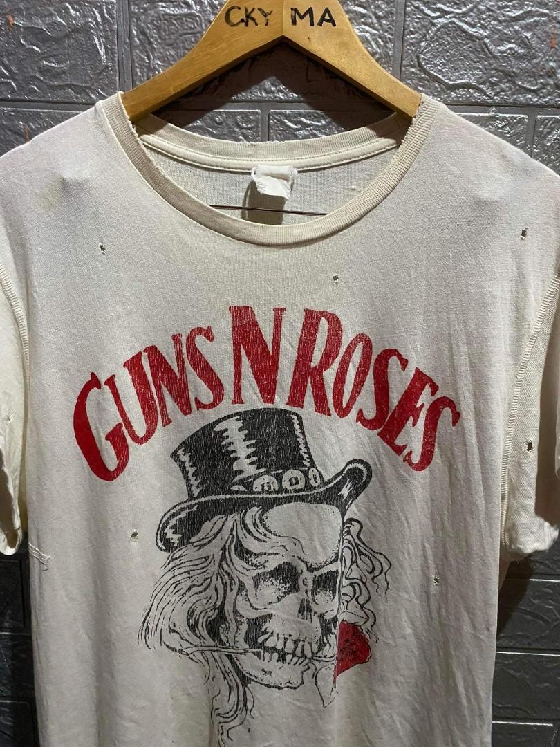 MADEWORN GUNS N ROSES SHIRT DIRTY WHITE, Men's Fashion, Tops & Sets ...