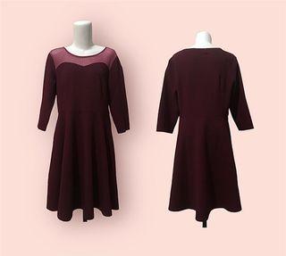 Maroon vintage dress