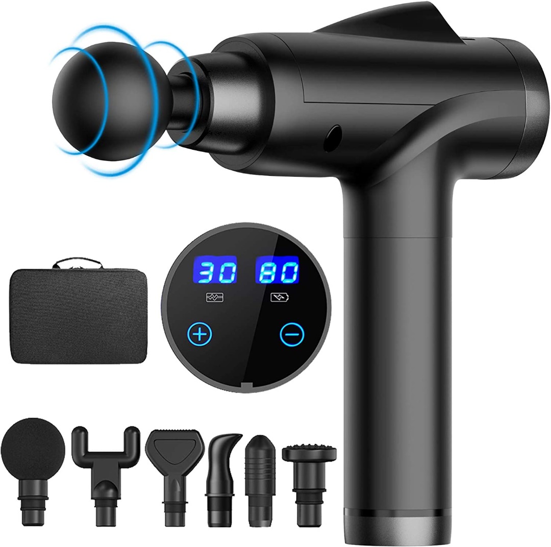 Massage Gun, Muscle Massage Gun Deep Tissue,30 Speeds Handheld