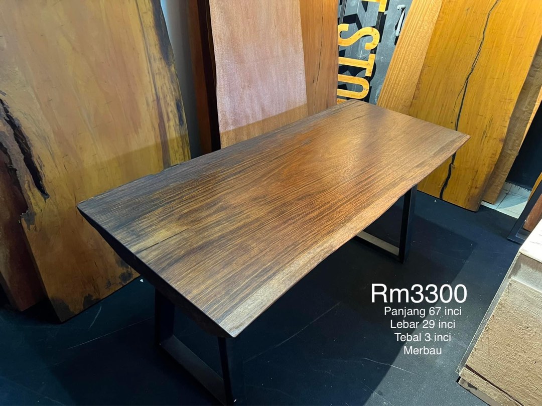 MERBAU TABLE, Furniture & Home Living, Furniture, Tables & Sets on
