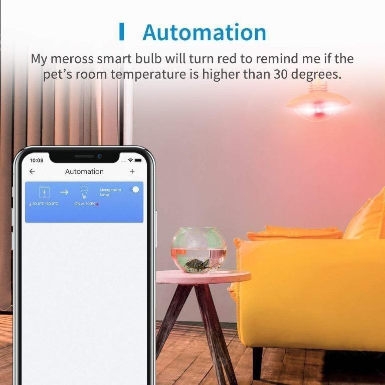 meross WiFi Thermometer- Smart Humidity Temperature Sensor with Alerts ...