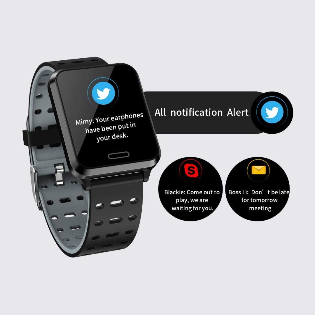 M HERO P2 2019 New Smart Watch Men Women Heart Rate Blood Pressure Sport Pedometer IP67 Waterproof Smart Watches Support iOS Android Phonetracking