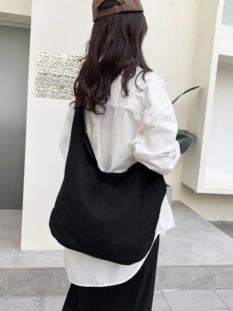 Canvas top hobo bags