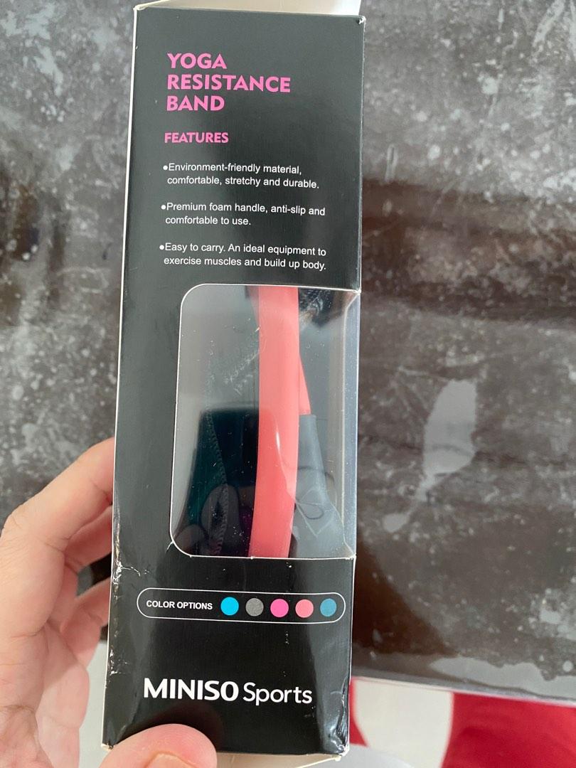 Miniso Yoga Resistance Band, Olah Raga, Perlengkapan Olahraga Lainnya