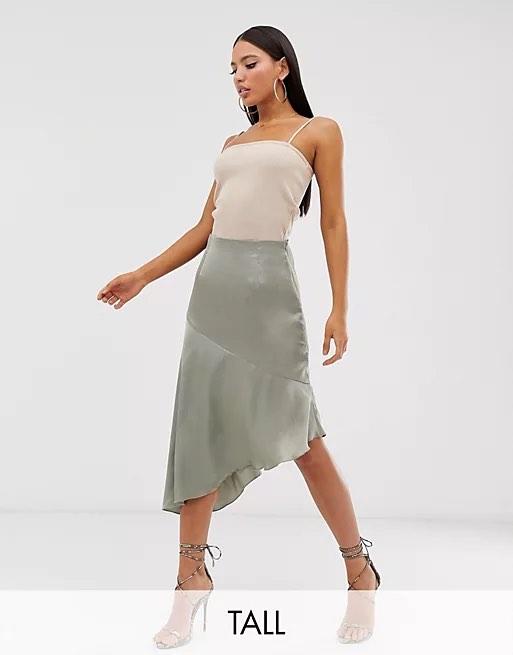 Green online skirt missguided