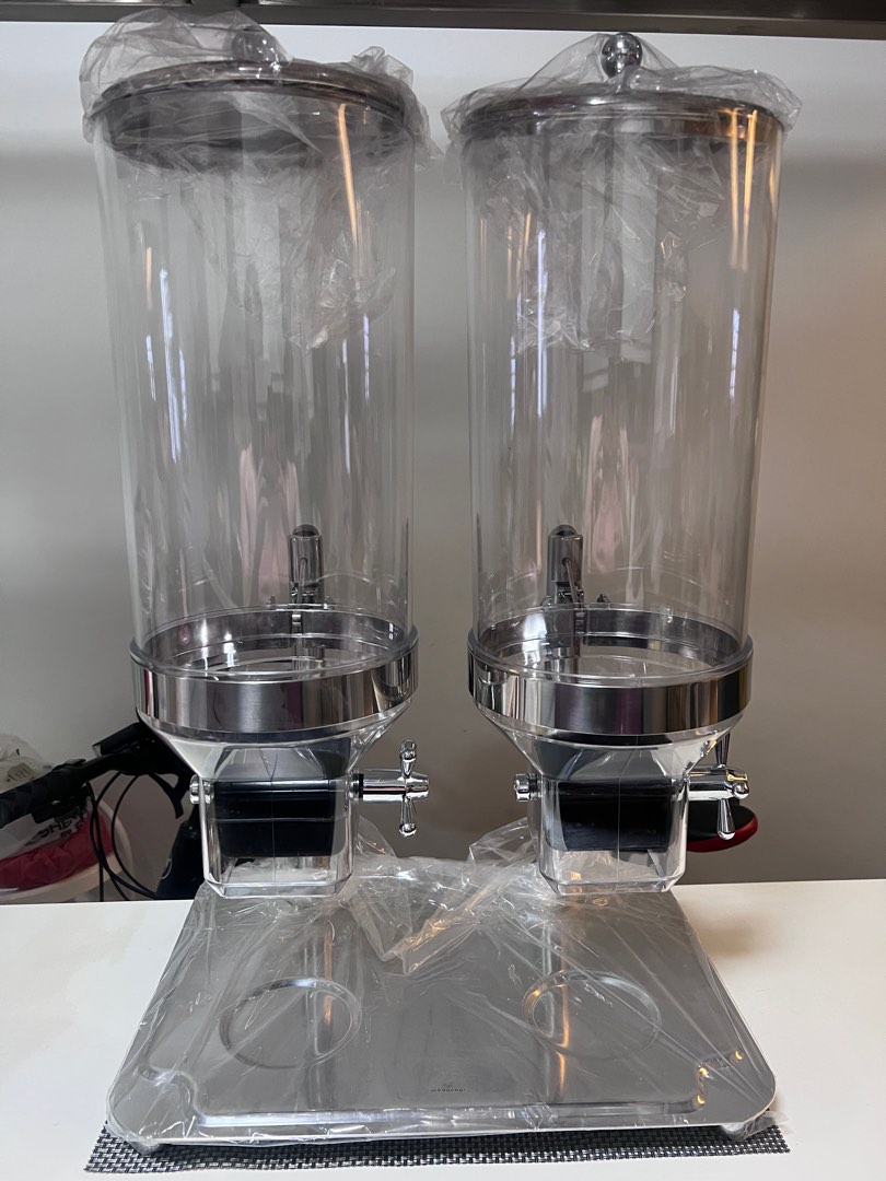 Moderne Cereal Dispenser Stainless Steel, Furniture & Home Living