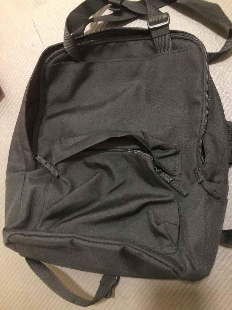 Muji black backpack dual carry, Women's Fashion, Bags & Wallets