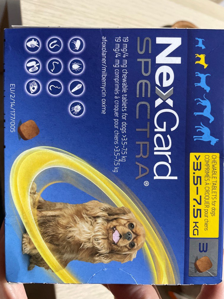 NEXGARD SPECTRA FOR 3.5KG TO 7.5KG Pet Supplies Health